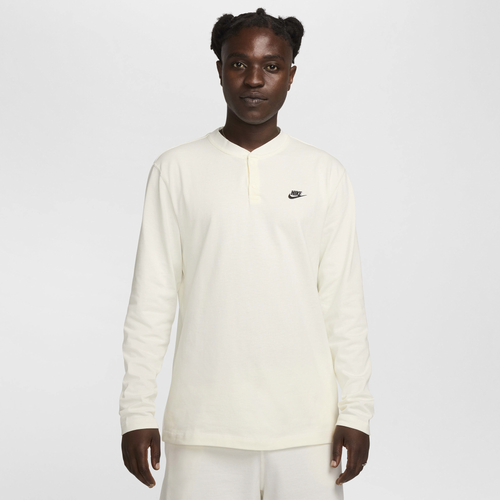 

Nike Mens Nike Club LS Henley - Mens Sail/Sail/Black Size LT