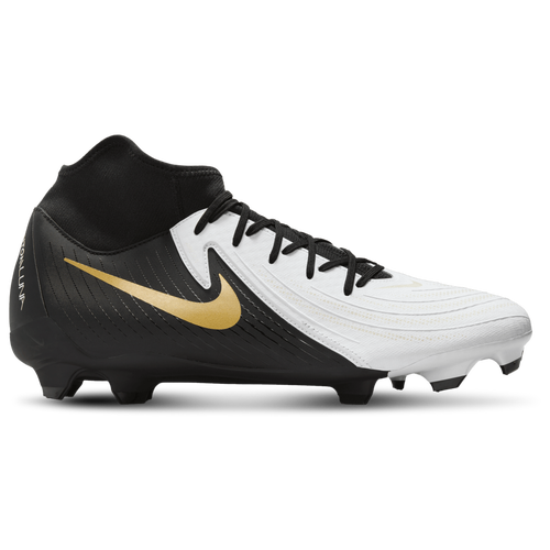 

Nike Mens Nike Phantom Luna II Academy FG/MG - Mens Soccer Shoes White/Metallic Gold Coin/Black Size 10.0