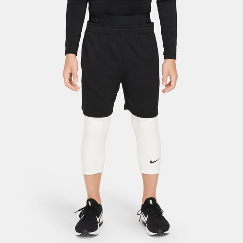 

Nike Boys Nike NP Dri-FIT 3/4 Tights 24 - Boys' Grade School White/Black Size M