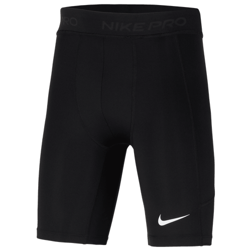 

Boys Nike Nike NP Dri-FIT Shorts 24 - Boys' Grade School White/Black/Black Size L