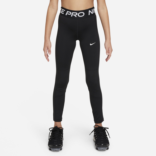 GIRLS - Nike NP Dri-FIT LPP Tights - White/Black