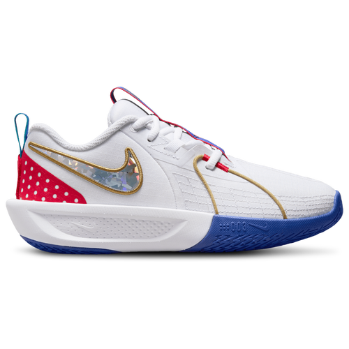 

Nike Boys Nike G.T. Cut 3 SE - Boys' Grade School Basketball Shoes White/Royal/Metallic Gold Size 02.0