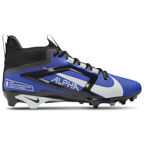 

Nike Mens Nike Alpha Menace 4 Elite - Mens Football Shoes Hyper Royal/White/Mid Navy Size 10.0