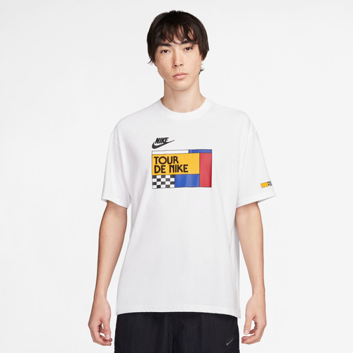 

Nike Mens Nike Tour De Nike T-Shirt - Mens White/Multi Size L
