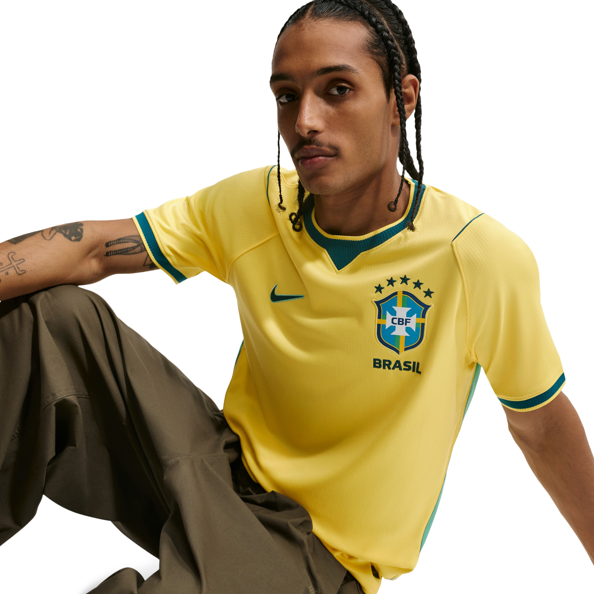 Nike Brasil Home Replica Stadium Jersey - Men's