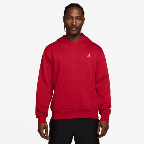 

Jordan Mens Jordan Brooklyn Fleece Pullover - Mens Gym Red/White Size S