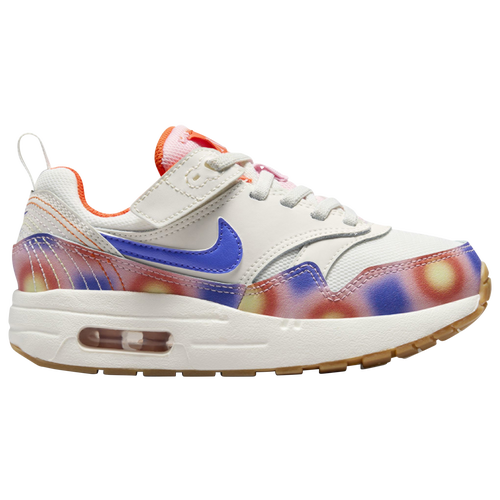 

Girls Preschool Nike Nike Air Max 1 SE EasyOn - Girls' Preschool Shoe Sail/Blue Joy/Grey Size 12.0