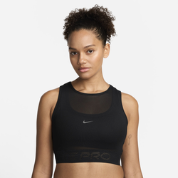 Women's - Nike Pro Mesh Tank - Black/White