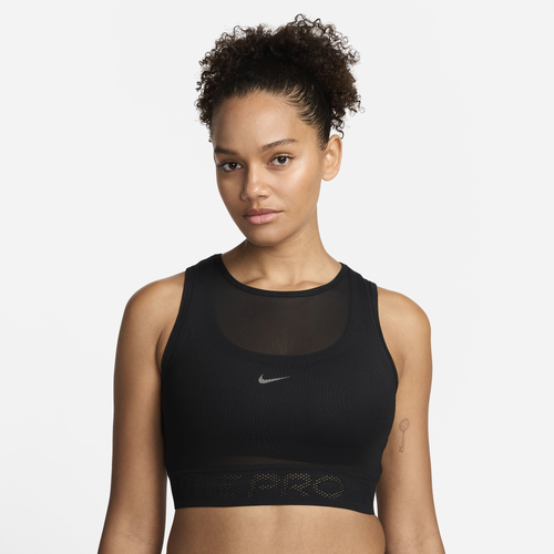 WOMENS - Nike Pro Mesh Tank - Black/White