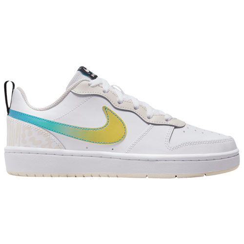 

Nike Boys Nike Court Borough Low 2 SE GCEL - Boys' Grade School Basketball Shoes Multi/White Size 06.0