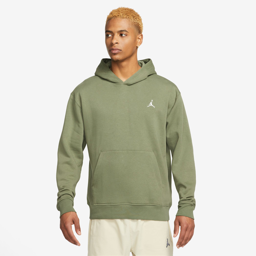 

Jordan Mens Jordan Essential Fleece Pullover - Mens Sky J Light Olive/White/Sky J Light Olive Size S