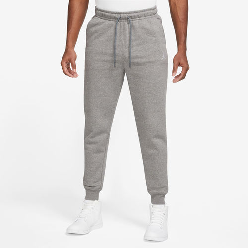Shop Jordan Mens  Essentials Fleece Pants In White/carbon Heather