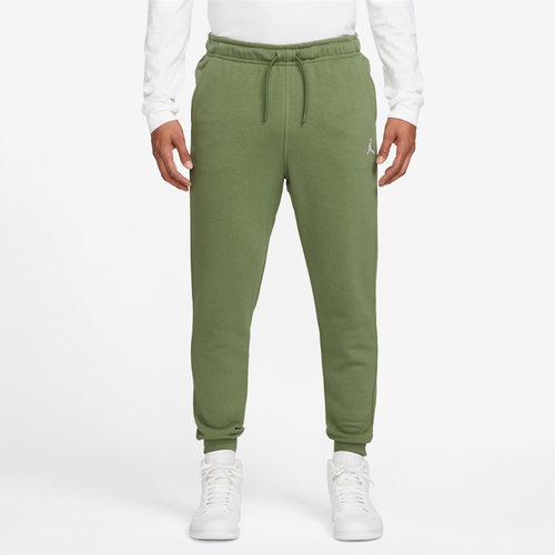 

Jordan Mens Jordan Essentials Fleece Pants - Mens Sky J Olive/White Size S