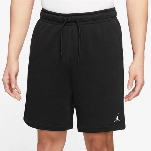 

Jordan Mens Jordan Essentials Fleece Shorts - Mens Black/White Size M
