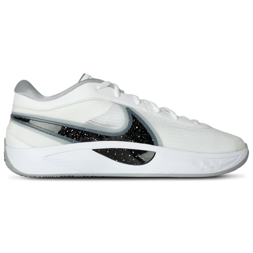 

Nike Mens Nike Zoom Freak 6 - Mens Basketball Shoes White/Black/Grey Size 10.0