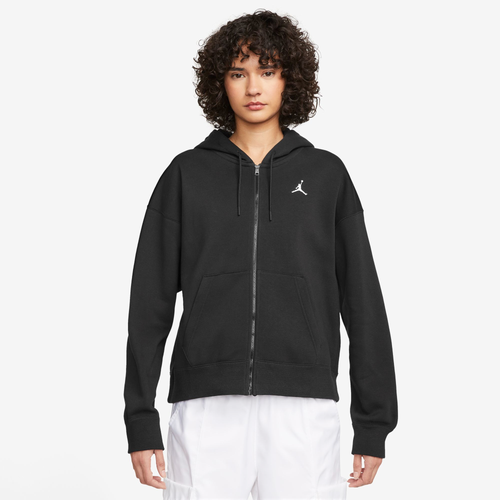 

Jordan Brooklyn Fleece Full-Zip - Womens White/Black Size M