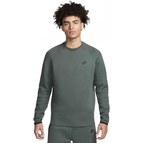 

Nike Mens Nike Tech Fleece Crew - Mens Vintage Green/Black Size LT