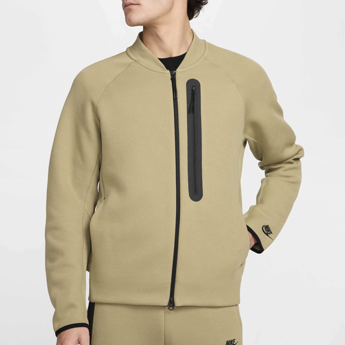 

Nike Mens Nike Tech Fleece Bomber Jacket - Mens Neutral Olive/Black Size 3XL