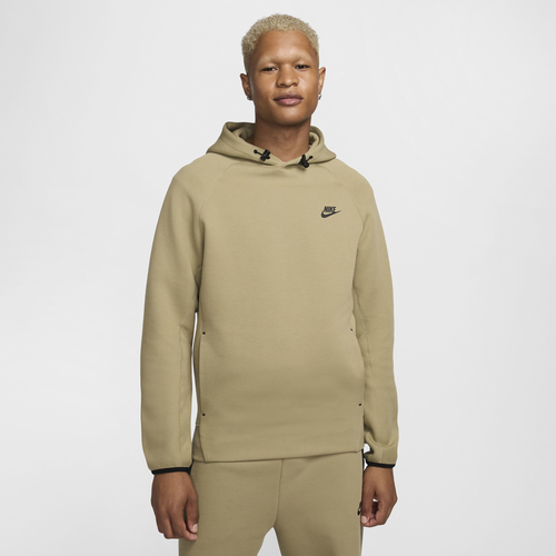 

Nike Mens Nike Tech Fleece Pullover Hoodie - Mens Neutral Olive/Black Size S