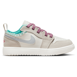 Girls' Preschool - Jordan AJ 1 Low Alt SE Edge - Grey/Brown/Sail