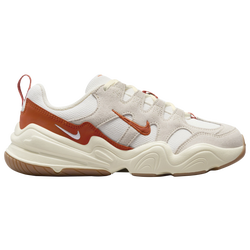 Women's - Nike Tech Hera  - Sail/Campfire Orange/Light Orewood Brown