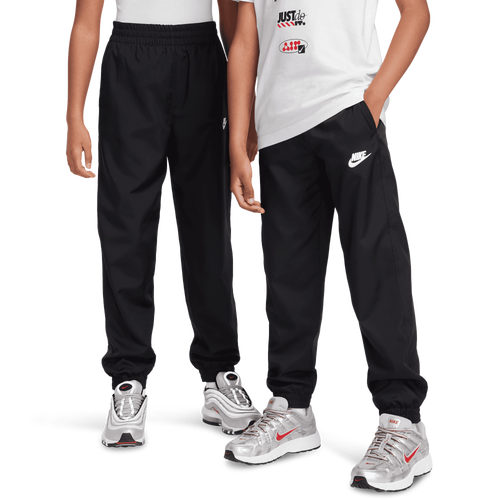 BOYS - Nike Club Woven LBR Joggers - Black/White
