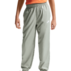 Boys' Grade School - Nike Club Woven LBR Joggers - White/Spruce Fog