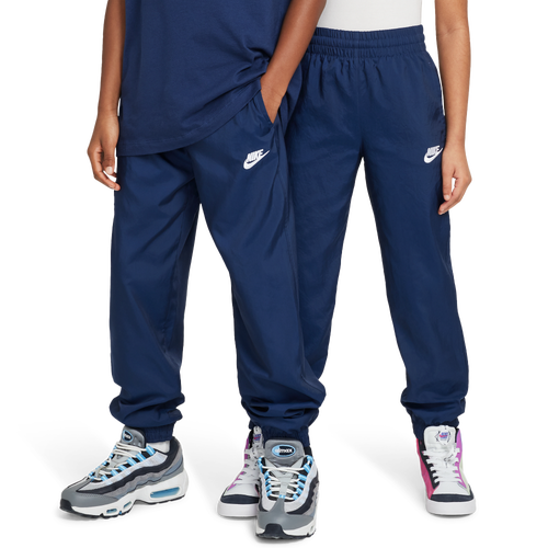  - Nike Club Woven LBR Joggers - Midnight Navy/White