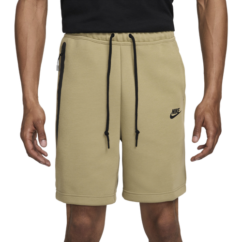 

Nike Mens Nike Tech Fleece Shorts - Mens Neutral Olive/Black Size L