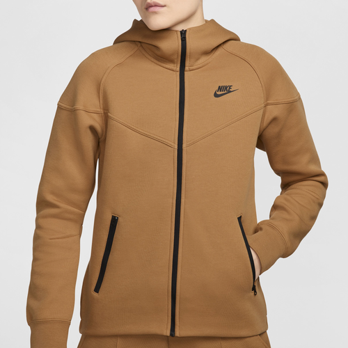 

Nike Womens Nike NSW Tech Fleece WR Full-Zip Hoodie - Womens Flax/Black Size XS