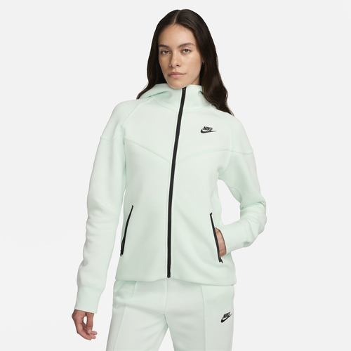 

Nike Womens Nike NSW Tech Fleece WR Full-Zip Hoodie - Womens Barely Green/Black Size M