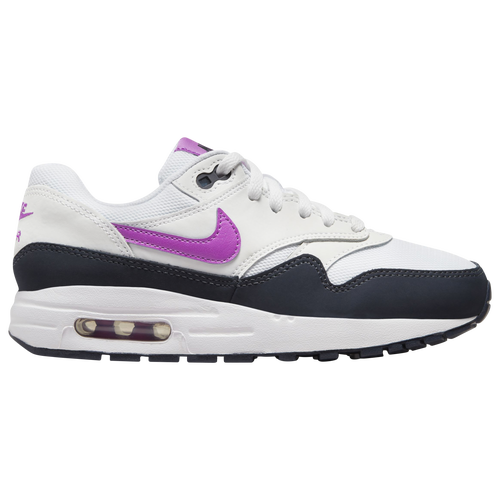 Shop Nike Girls  Air Max 1 Bg In White/fuschia