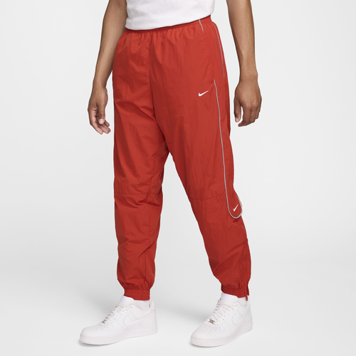 

Nike Mens Nike Solo Swoosh Track Pants - Mens Dragon Red/White Size M