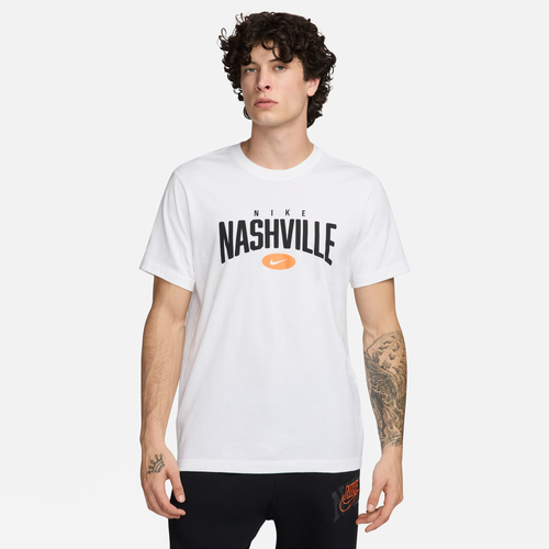 

Nike Mens Nike City T-Shirt - Mens Black/White Size M