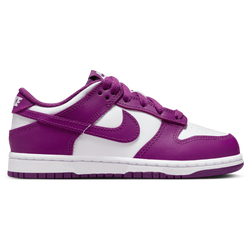 Girls' Preschool - Nike Dunk Low - White/Viotech/White