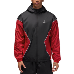 Men's - Jordan Essential Draft Jacket - White/Black/Gym Red