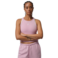 Women's - Jordan Brooklyn Essentials Tank - White/Iced Carmine