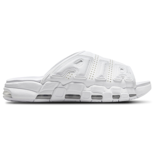 Nike Men's Air More Uptempo Slides In White/white/team  White