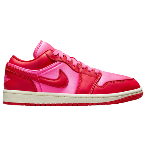 Shop Jordan Womens  Aj 1 Low Se In Pink Blast/red/sail