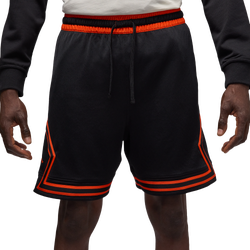 Men's - Jordan Dri-FIT Sport Diamond Shorts - Black/Orange