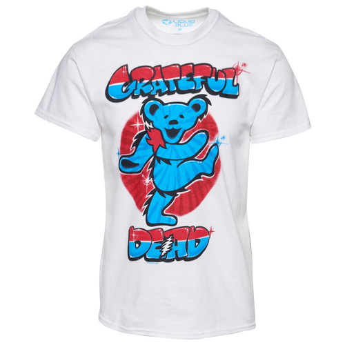 

Grateful Dead Mens Grateful Dead Independence Bear Americana T-Shirt - Mens White/White Size S