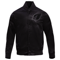 Men's - Pro Standard Cardinals Triple Black Satin Jacket - Triple Black