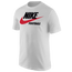 Nike Futura Football T-Shirt - Men's White/University Red