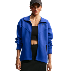 Women's - Nike NSW Tech Fleece WR Full-Zip Hoodie - Old Royal/Black