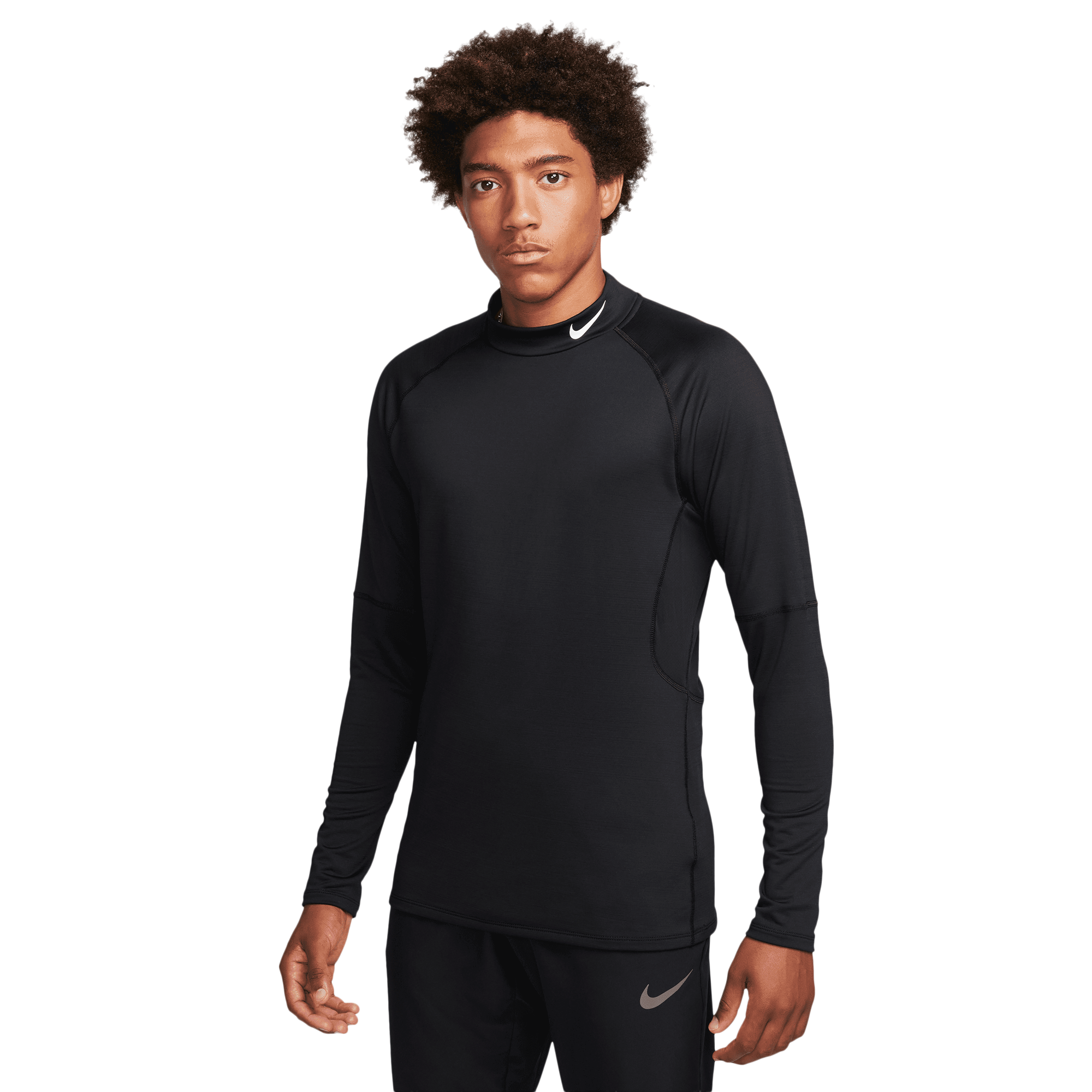 Nike Pro Top Warm LS Mock - Men's