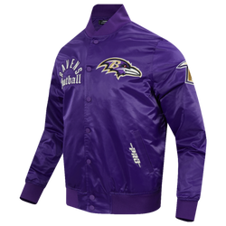 Men's - Pro Standard Ravens Modern Originals Satin Jacket - Purple
