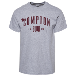 Men's - Compton Flight Crew Compton BLVD T-Shirt - Grey/Maroon