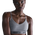 Nike Dri-FIT Indy Bra - Women's Pure/Smoke Grey