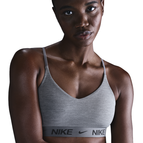 WOMENS - Nike Dri-FIT Indy Bra - Pure/Smoke Grey