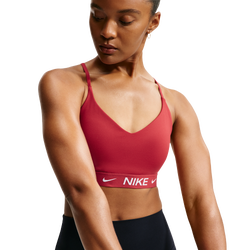 Women's - Nike Dri-FIT Indy Bra - Tough Red